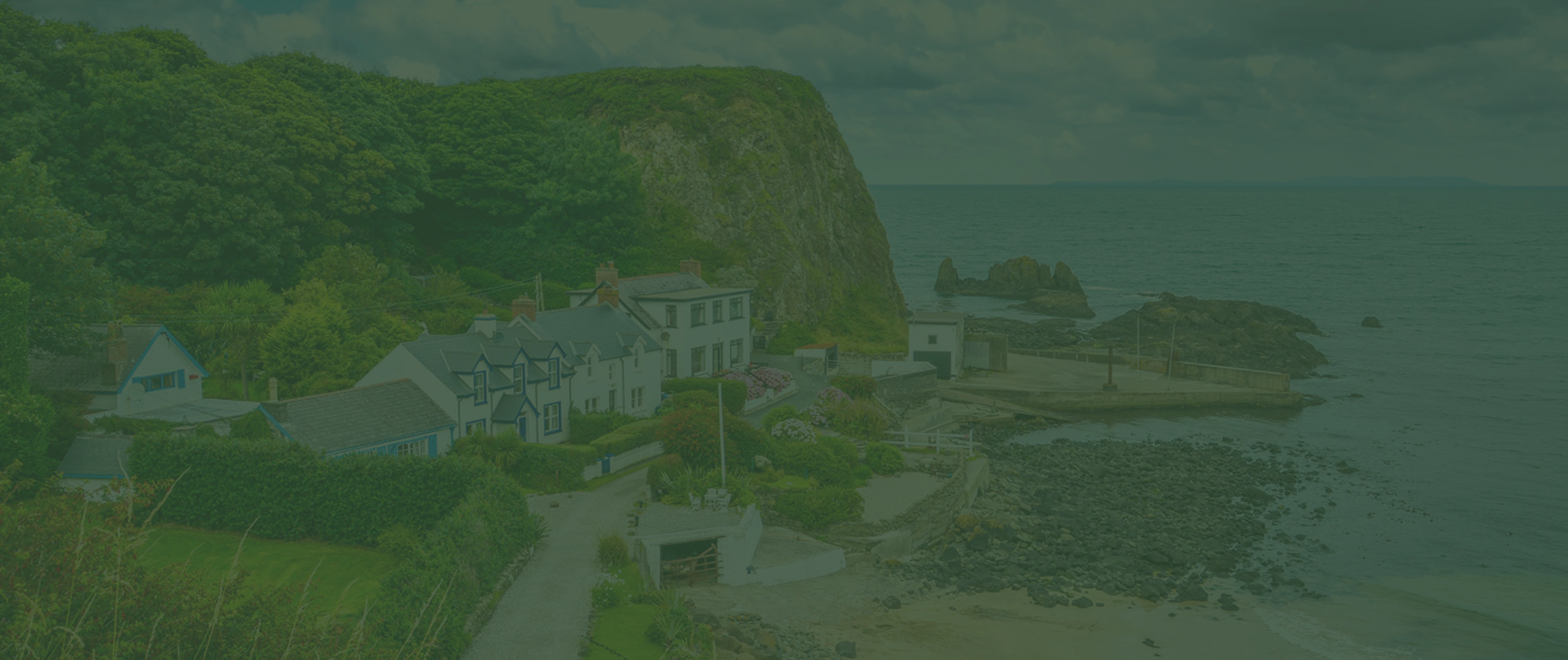 Scenic coastal village...
